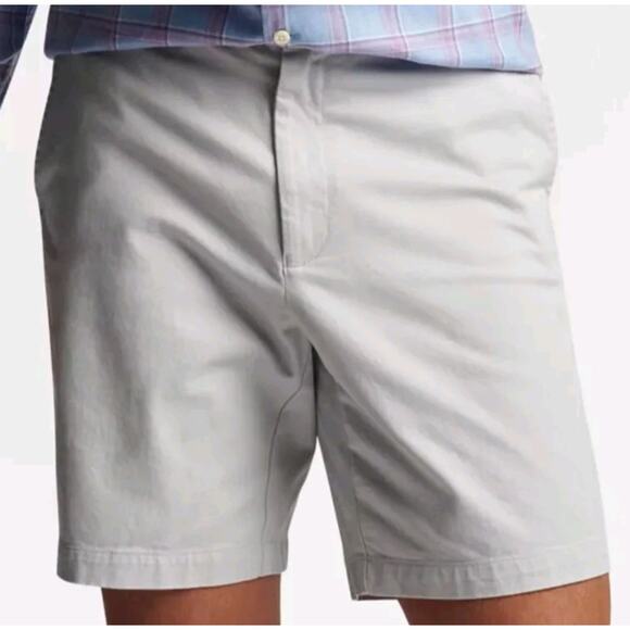 Peter Millar Light Gray Pilot Twill Shorts ME0B05 NWT 38" Waist 8" Inseam - Picture 2 of 5